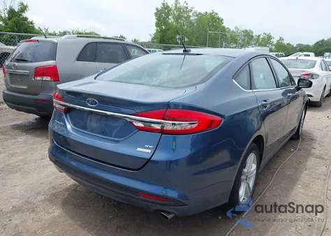 2018 Ford Fusion Se из США, поврежденный, VIN 3FA6P0HD6JR144611